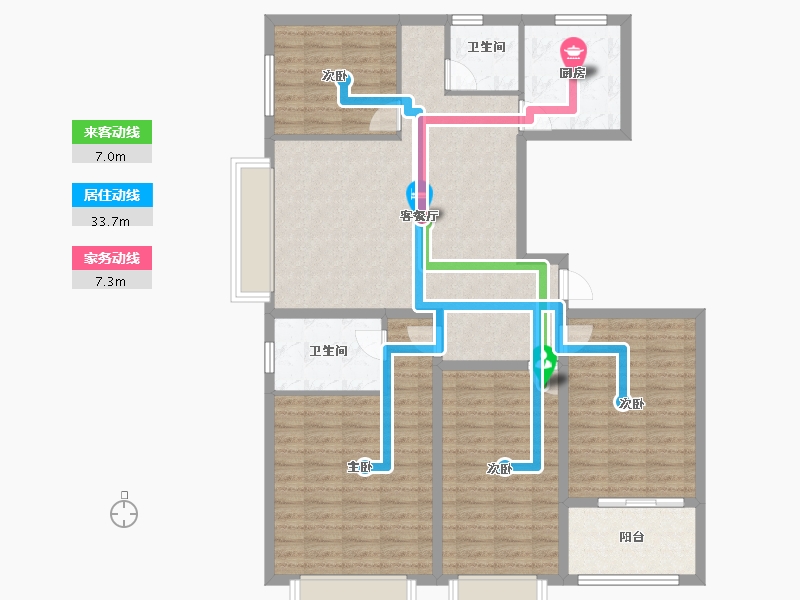 山东省-济宁市-睿湖印象-116.00-户型库-动静线