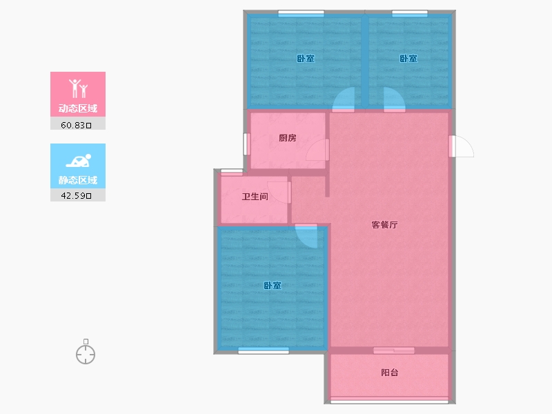 山东省-潍坊市-北斗山河城-92.80-户型库-动静分区