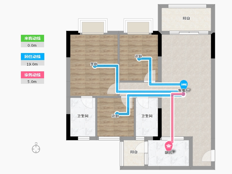 广东省-清远市-翔隆·七色城邦-79.48-户型库-动静线