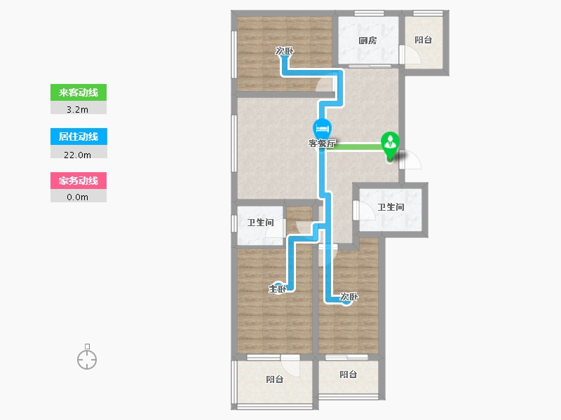 河北省-秦皇岛市-在水一方-95.80-户型库-动静线