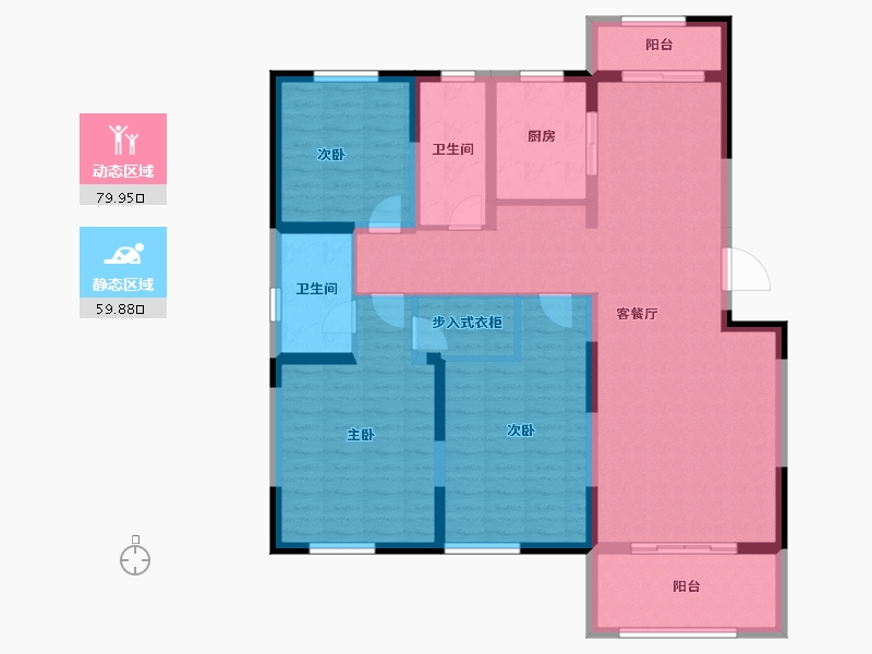 山东省-济宁市-裕隆·圣都花园-125.82-户型库-动静分区