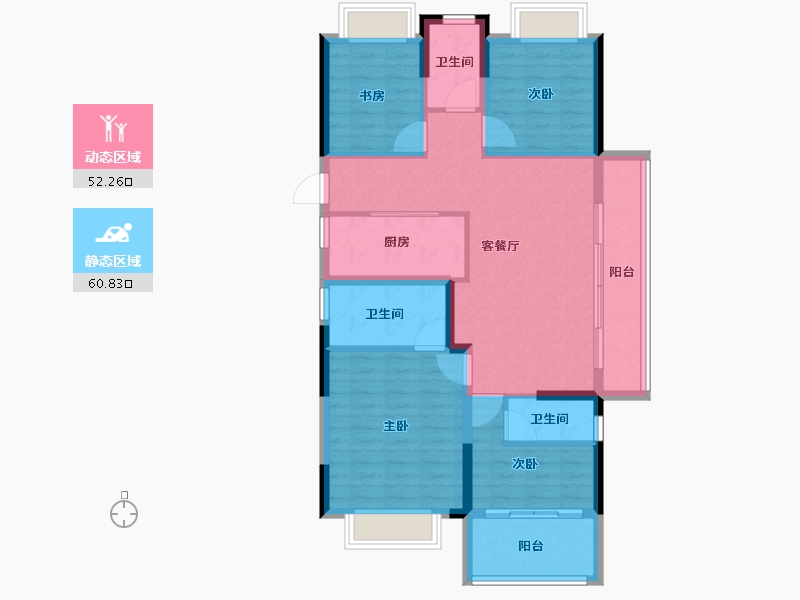 福建省-莆田市-铜锣湾万达广场-101.60-户型库-动静分区