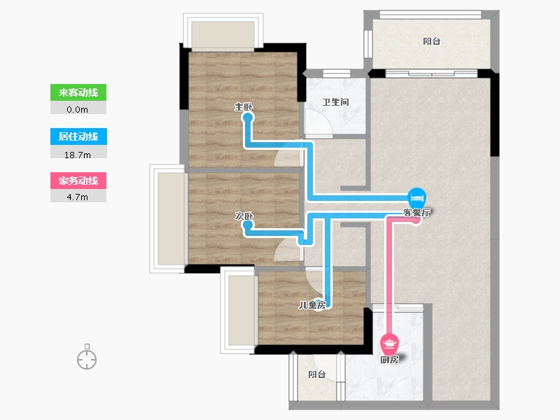 广东省-清远市-海伦堡·云溪九里-72.01-户型库-动静线