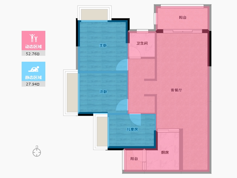 广东省-清远市-海伦堡·云溪九里-72.01-户型库-动静分区