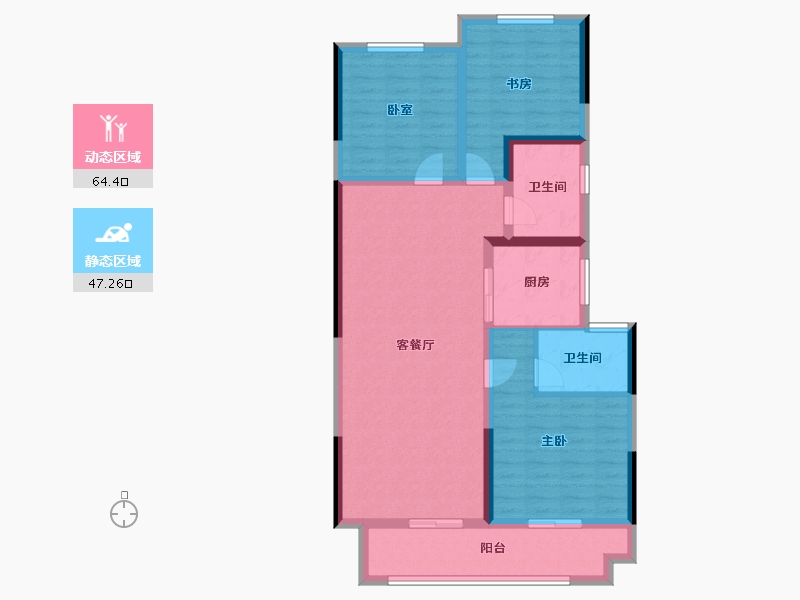 河南省-开封市-绿城·春江明月-99.94-户型库-动静分区