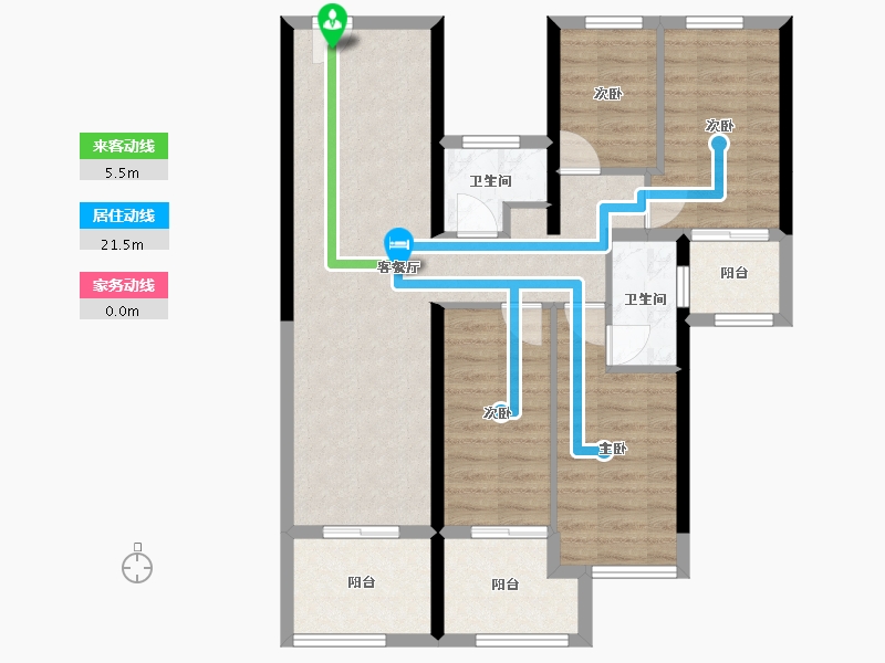 福建省-莆田市-皇庭美域丹郡-86.12-户型库-动静线