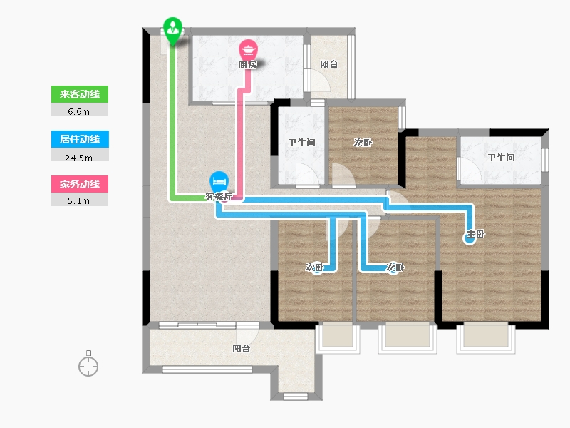 广东省-清远市-翔隆·七色城邦-109.42-户型库-动静线