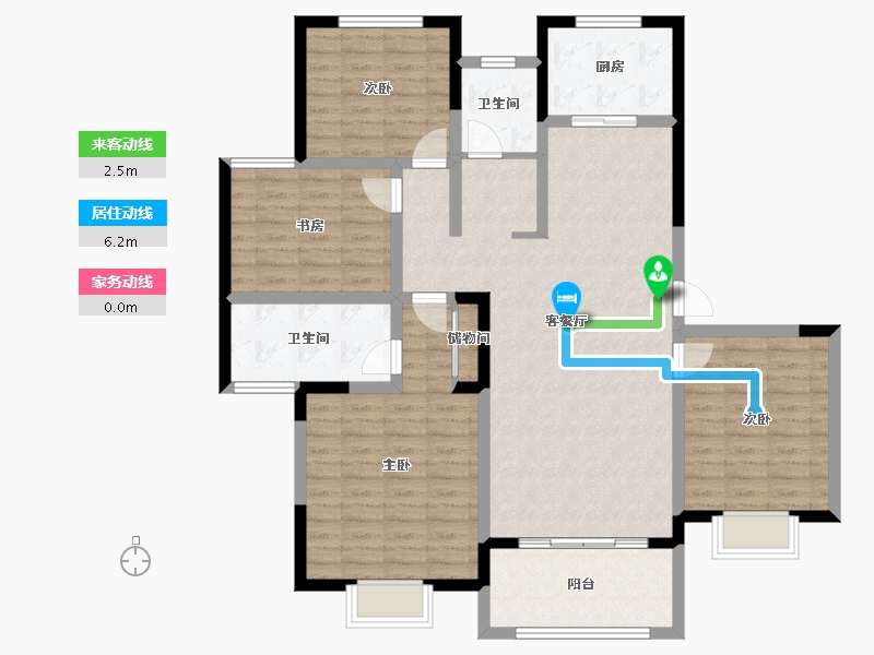 山东省-菏泽市-龙郡华府-120.01-户型库-动静线