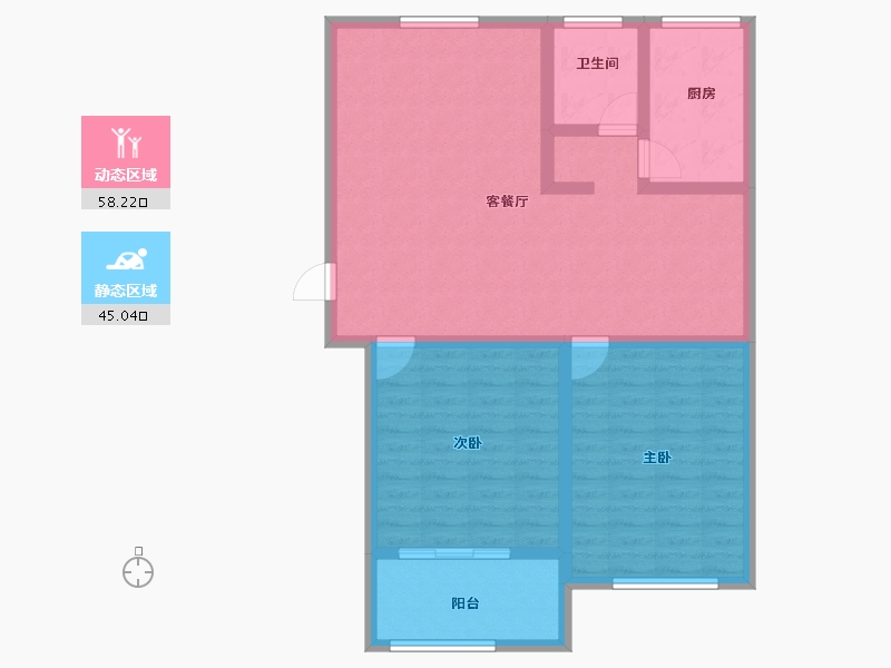 山东省-济宁市-龙翔御书坊-92.96-户型库-动静分区