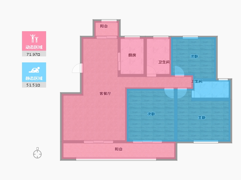 山东省-济宁市-龙翔御书坊-109.46-户型库-动静分区