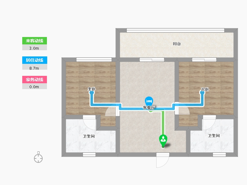 云南省-玉溪市-中国抚仙湖星空小镇国际度假区-65.04-户型库-动静线