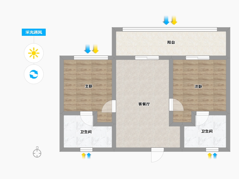 云南省-玉溪市-中国抚仙湖星空小镇国际度假区-65.04-户型库-采光通风