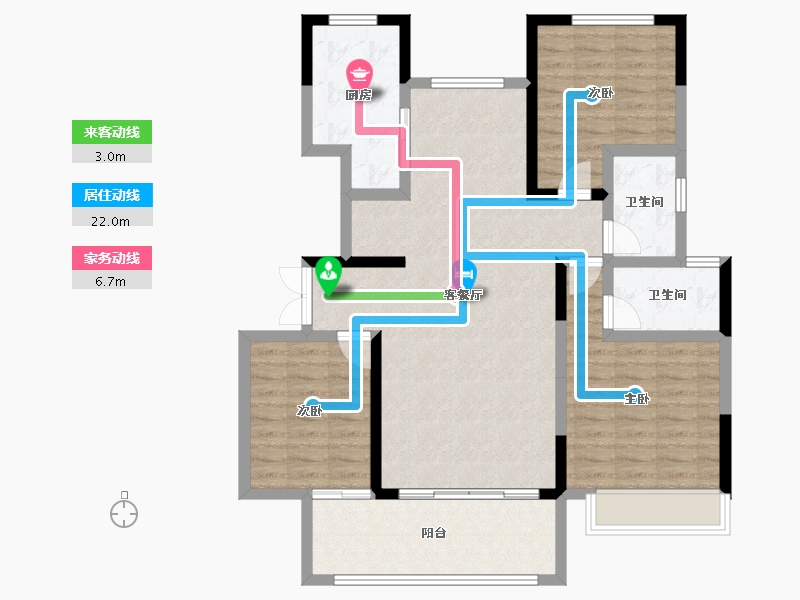 河南省-焦作市-中诚·正荣府-100.01-户型库-动静线