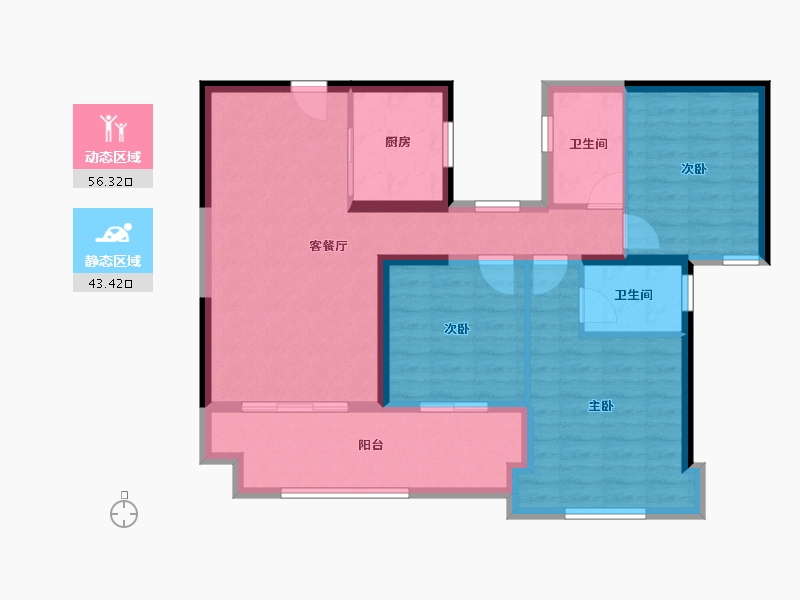 福建省-莆田市-皇庭美域丹郡-89.00-户型库-动静分区