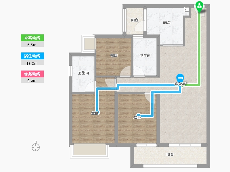 云南省-昆明市-中海寰宇天下-88.01-户型库-动静线