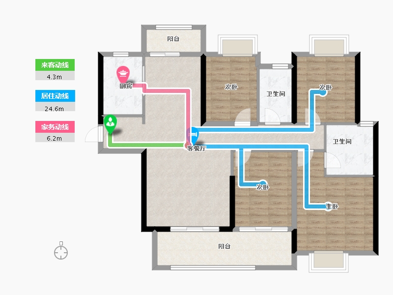 福建省-莆田市-富力院士廷-117.57-户型库-动静线