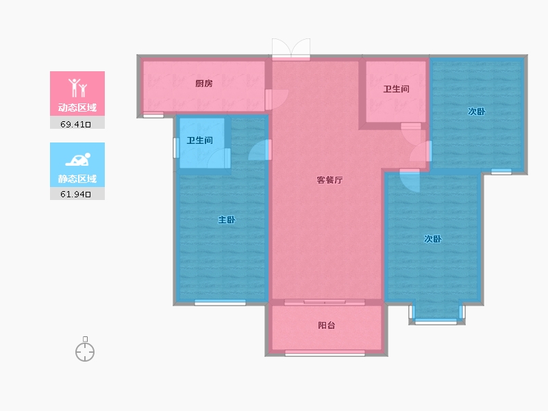 河北省-邯郸市-愉知苑-118.03-户型库-动静分区