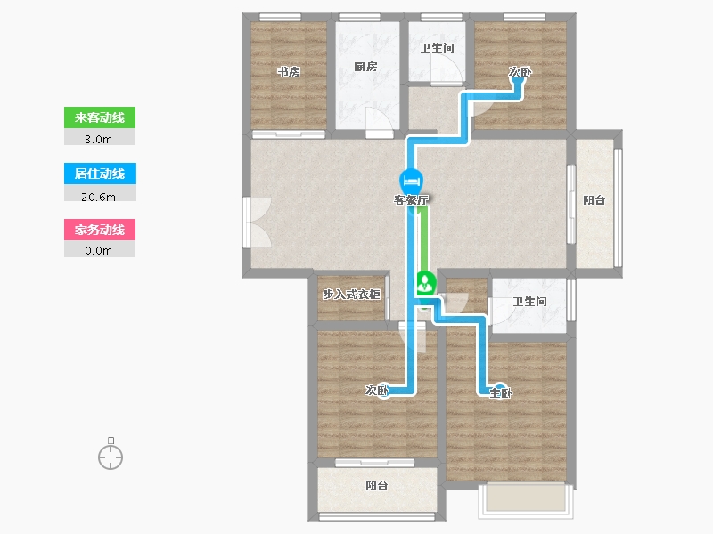 江苏省-连云港市-福居·新天地-108.34-户型库-动静线