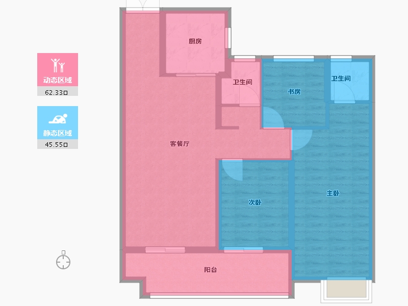 山东省-菏泽市-海鸿单州府君子印-97.00-户型库-动静分区