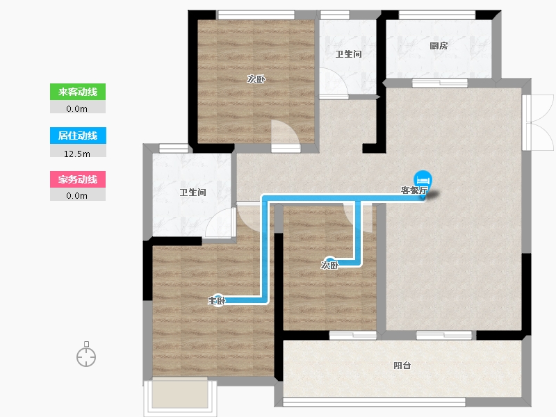 广西壮族自治区-贵港市-向南居未来城-87.85-户型库-动静线