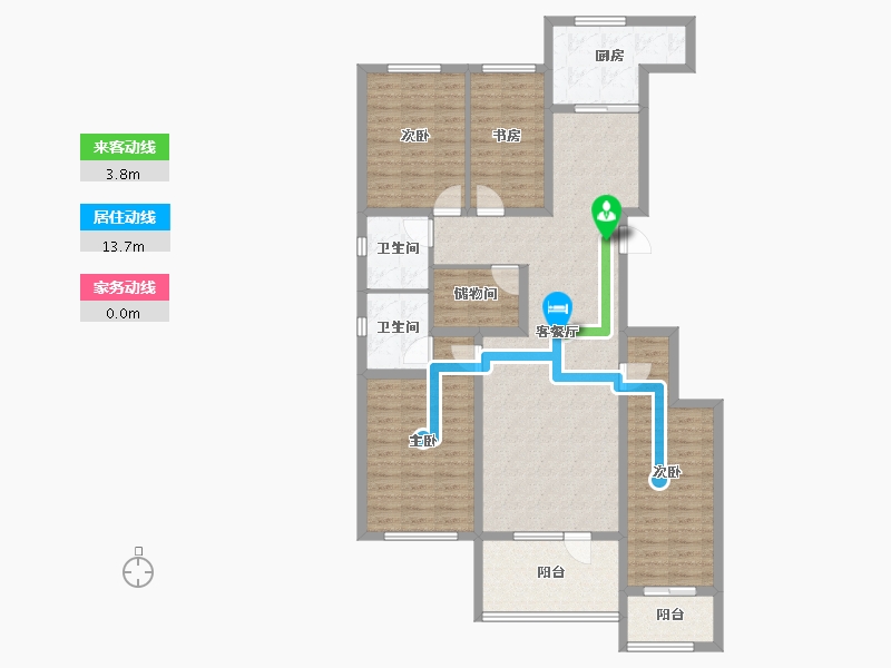 河北省-秦皇岛市-在水一方-123.75-户型库-动静线