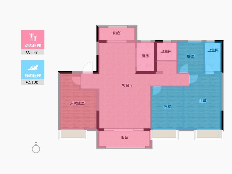 河北省-秦皇岛市-桂园·静雅芳庭-114.18-户型库-动静分区