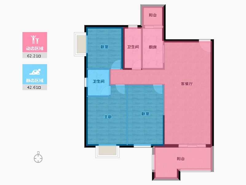 广东省-清远市-悦澋台-95.20-户型库-动静分区