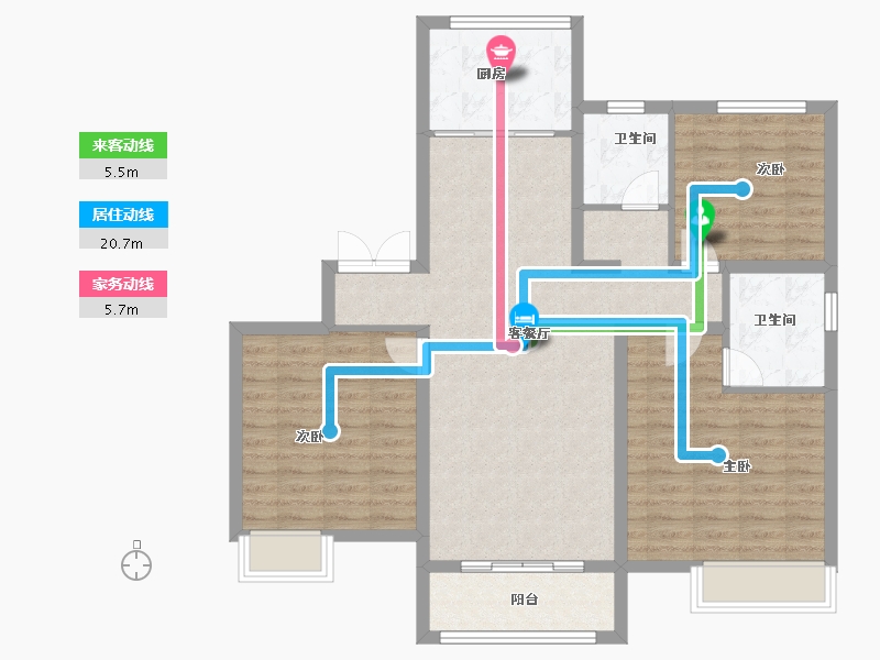 河南省-焦作市-中原·九鼎毓秀-99.61-户型库-动静线