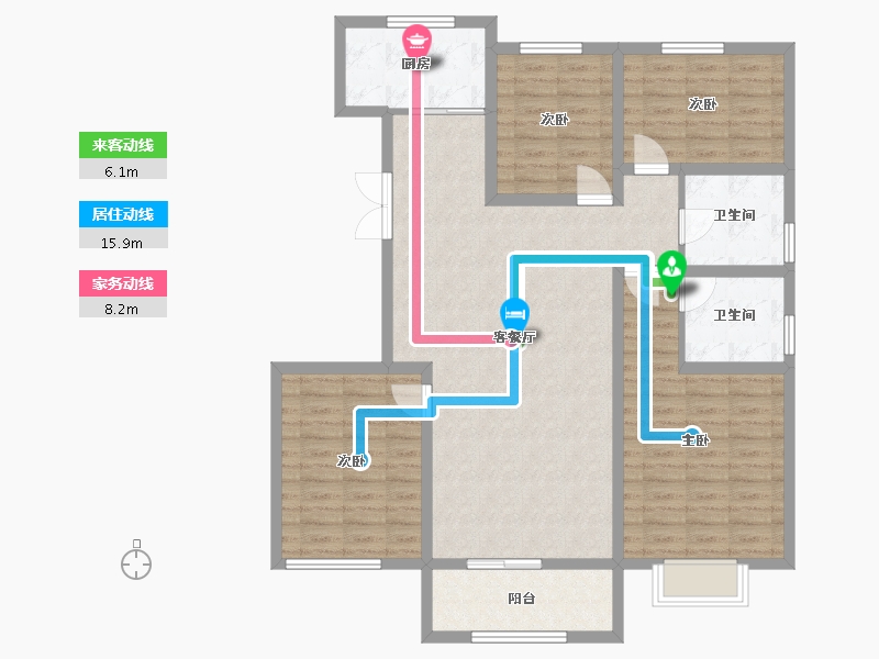 山东省-菏泽市-鑫源麗水城-113.33-户型库-动静线