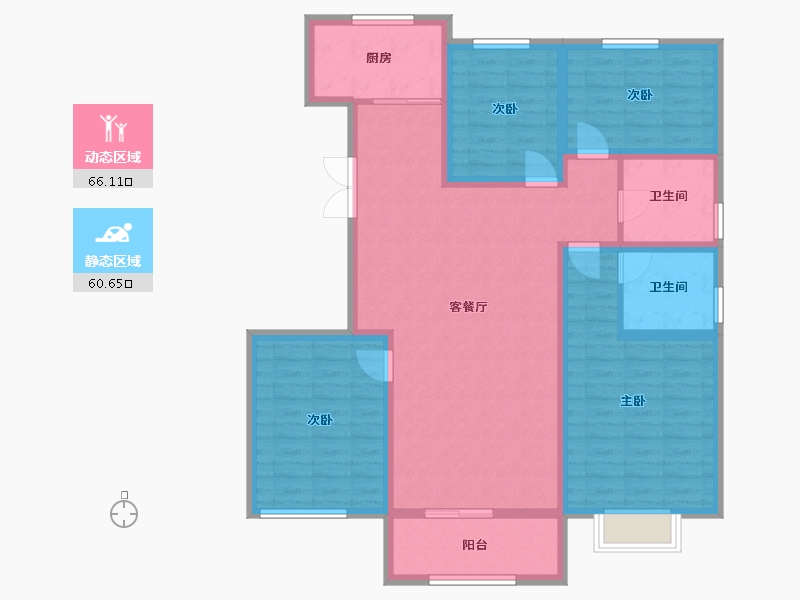 山东省-菏泽市-鑫源麗水城-113.33-户型库-动静分区