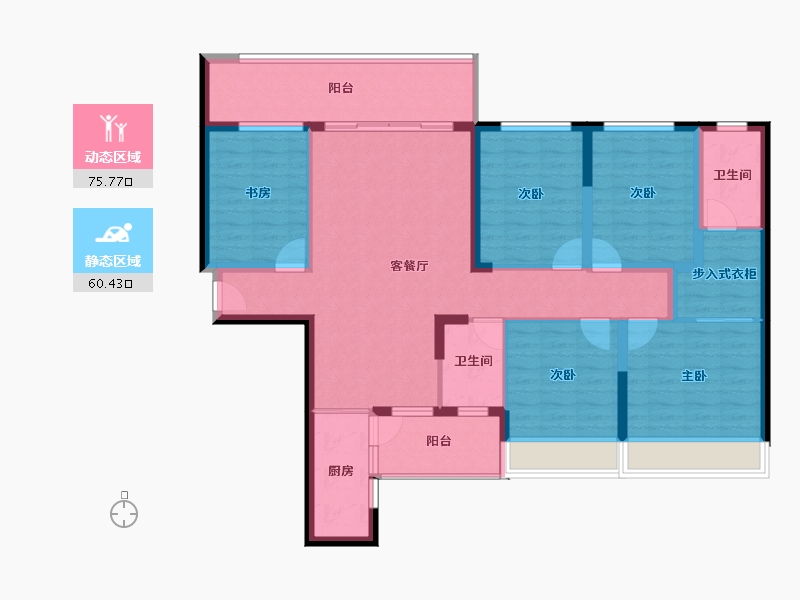 广西壮族自治区-贵港市-鑫炎凤凰城-121.39-户型库-动静分区