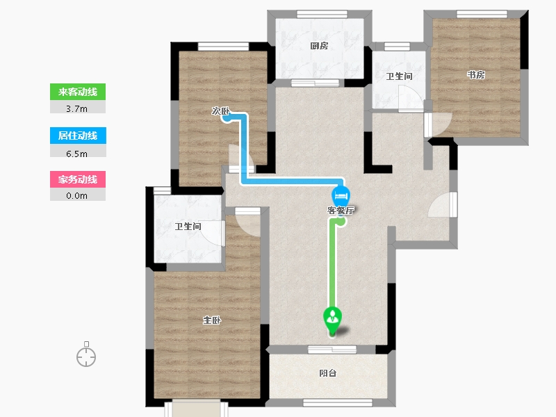 山西省-运城市-舜都首府-91.36-户型库-动静线