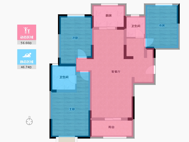 山西省-运城市-舜都首府-91.36-户型库-动静分区