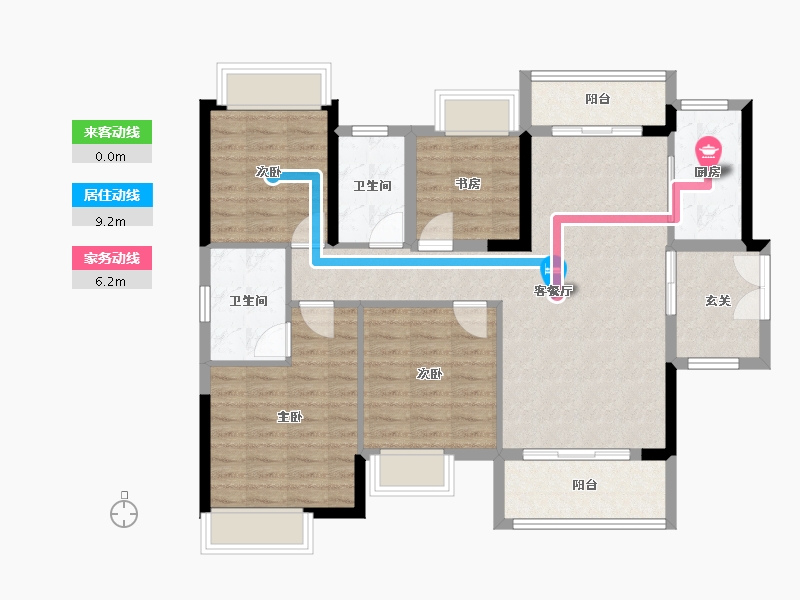 广东省-清远市-奥园誉辜-99.39-户型库-动静线