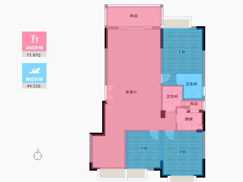 四川省-成都市-堰山和畔-110.00-户型库-动静分区