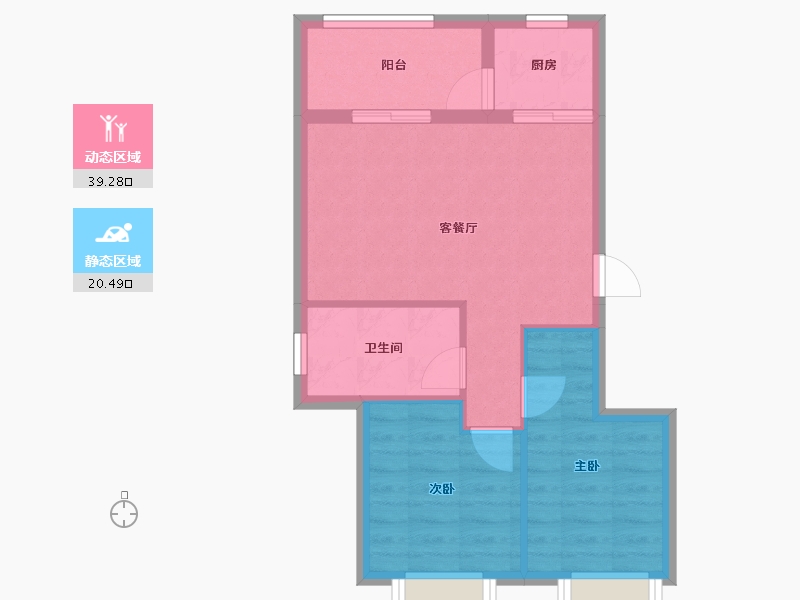 云南省-玉溪市-中国抚仙湖星空小镇国际度假区-53.68-户型库-动静分区