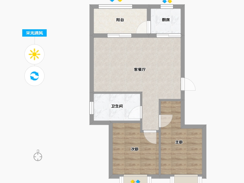 云南省-玉溪市-中国抚仙湖星空小镇国际度假区-53.68-户型库-采光通风