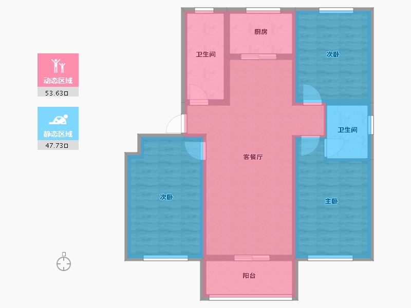 山西省-运城市-鸿福家园-90.03-户型库-动静分区