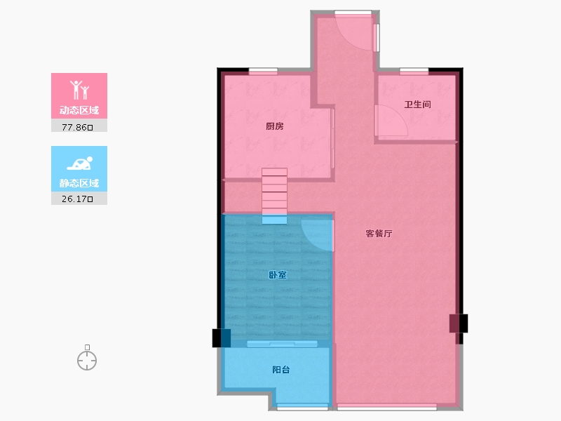 福建省-莆田市-保利城天宸-95.77-户型库-动静分区