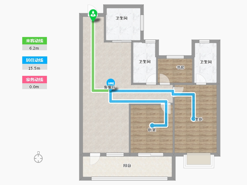 山东省-济宁市-保利时光印象-91.20-户型库-动静线