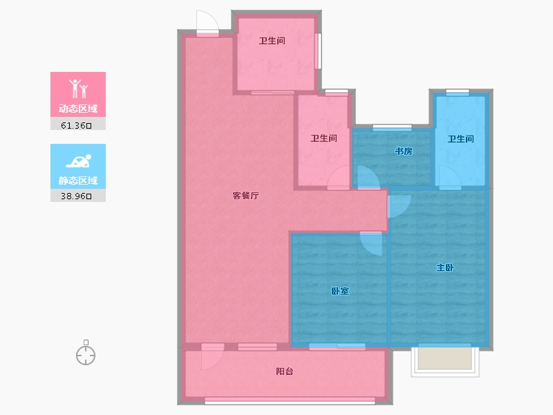 山东省-济宁市-保利时光印象-91.20-户型库-动静分区