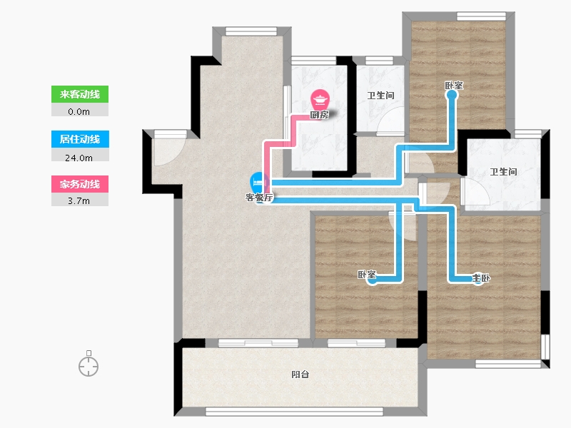 福建省-莆田市-玖玺正荣府3期-92.80-户型库-动静线