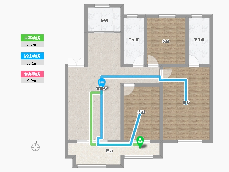 山东省-济宁市-翡翠名郡-103.20-户型库-动静线