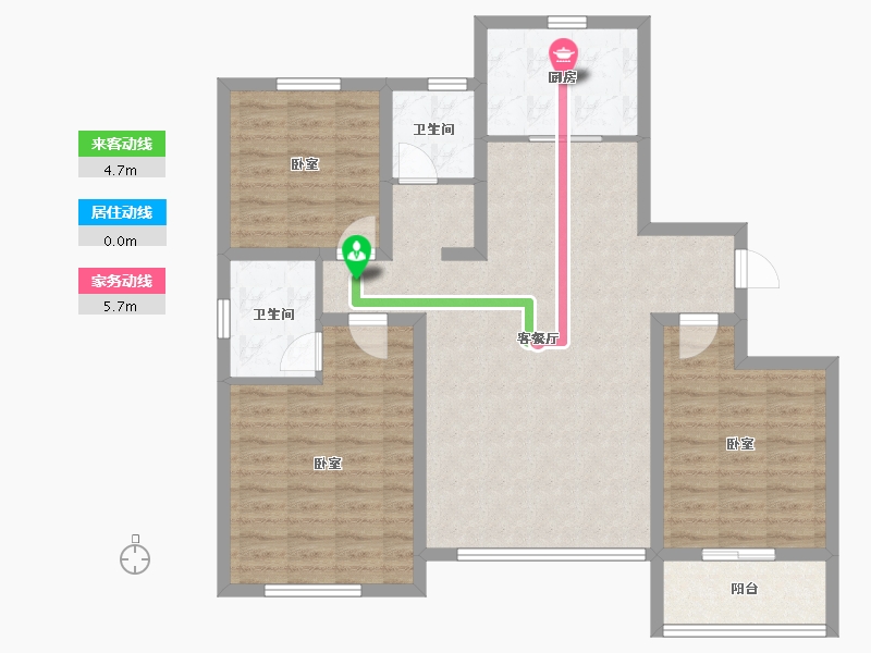 山东省-潍坊市-北斗山河城-101.60-户型库-动静线