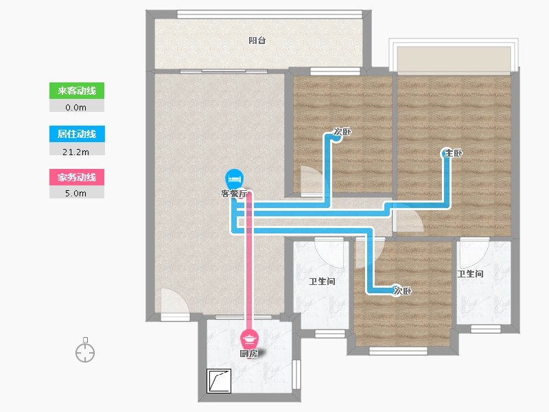 云南省-昭通市-合景泰富·云湖天境-89.00-户型库-动静线