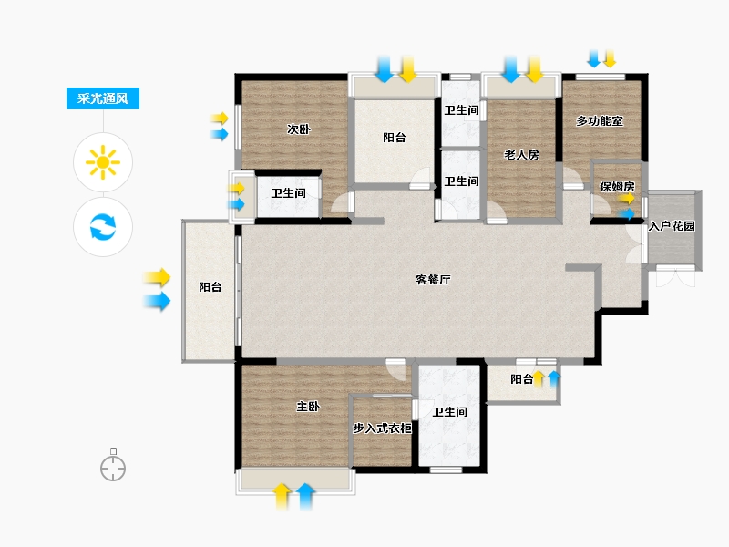 广西壮族自治区-贵港市-鑫炎凤凰城-201.38-户型库-采光通风