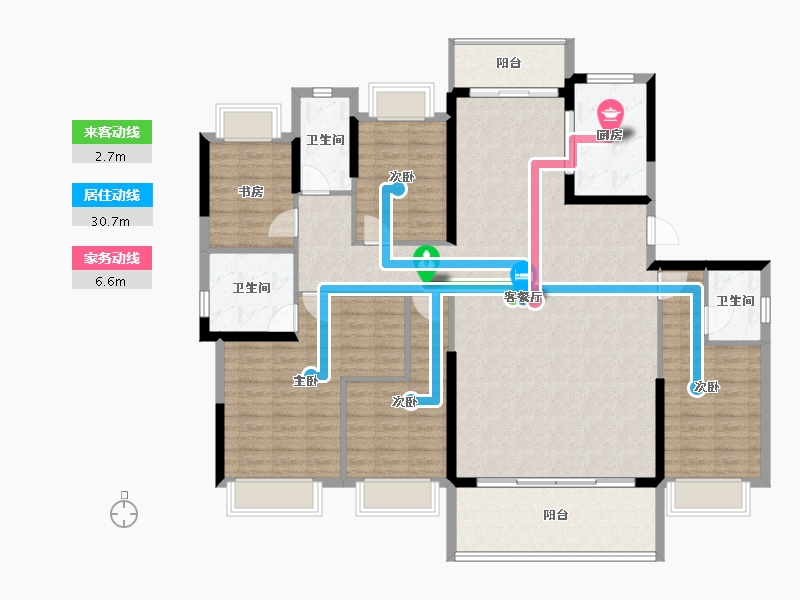 福建省-莆田市-铜锣湾万达广场-152.96-户型库-动静线