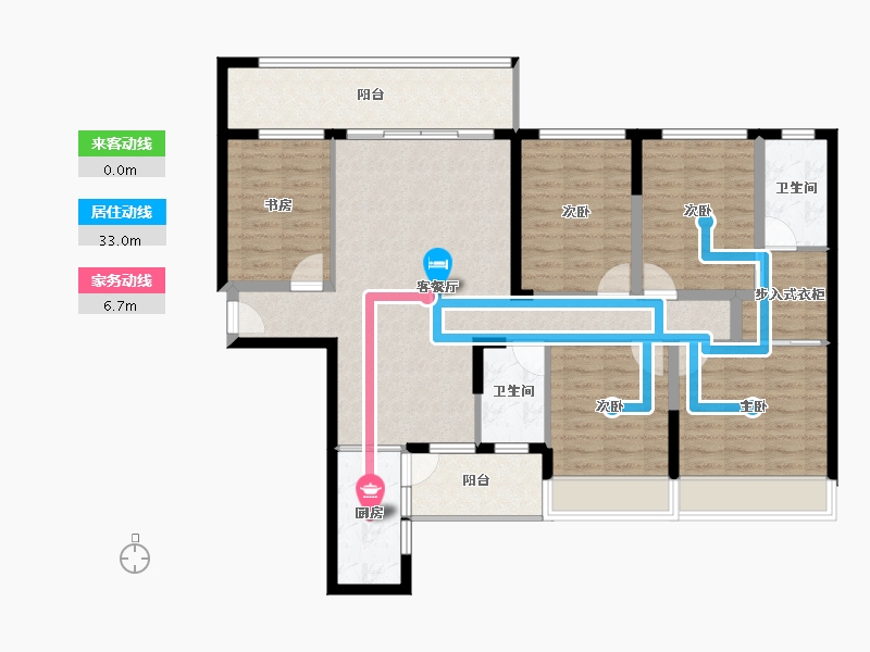 广西壮族自治区-贵港市-鑫炎凤凰城-120.38-户型库-动静线