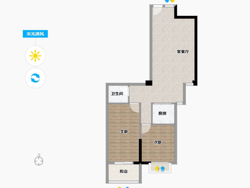 福建省-莆田市-凤达南湖佳园-79.95-户型库-采光通风