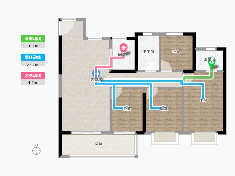 福建省-莆田市-保利城天宸-108.00-户型库-动静线